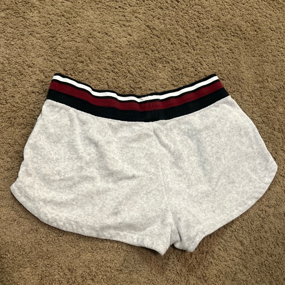 Nike Terrycloth Shorts Gray Black Red Side Stripe Women’s Size Medium - Picture 5 of 5